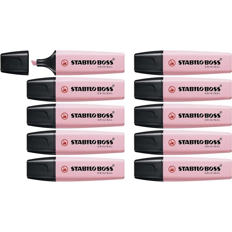 STABILO Boss Original Pastel 10 pennarelli fluorescenti rosa