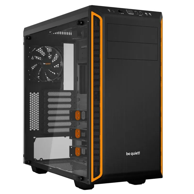 Silenzio! Pure Base 600 Vetro temperato USB 3.1 Nero/Arancione