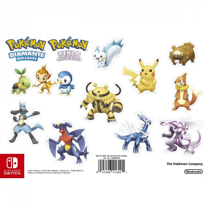 Adesivo Nintendo Pokemon DB&PR