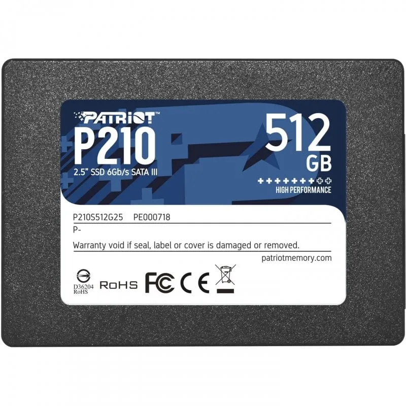 Patriot P210 SSD da 2,5" 512 GB SATA 3