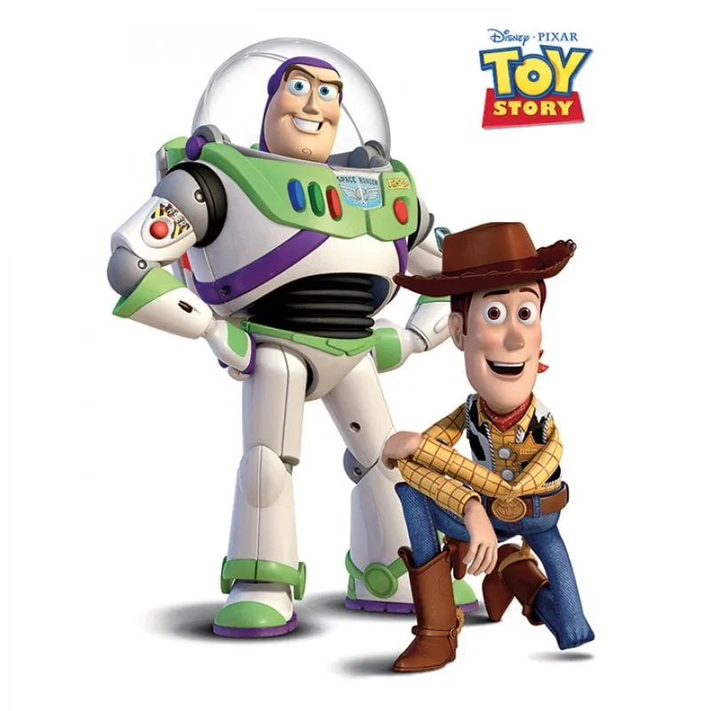 Tela piramidale Disney Toy Story Buzz e Woody 30x40 cm