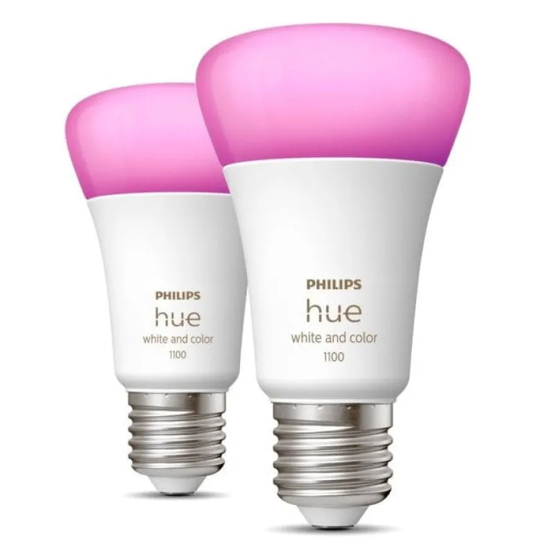 Philips Hue White e Color Ambiance Pack 2 Lampadine LED Smart E27 9W RGB