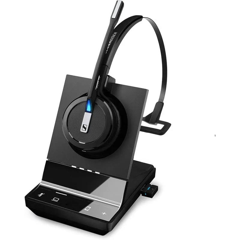 Auricolare Sennheiser SDW 5014 Mono Wireless DECT con Base, Microfono, Nero