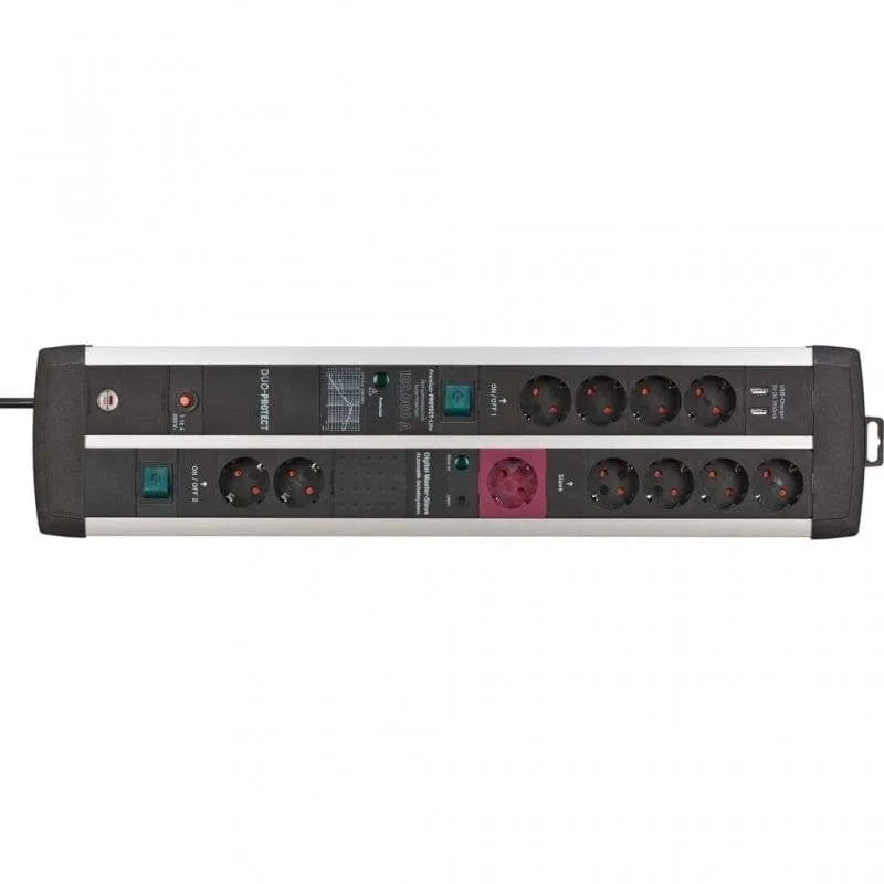 Multipresa Brennenstuhl Premium Protect Line 11 prese master-slave 2 USB protezione