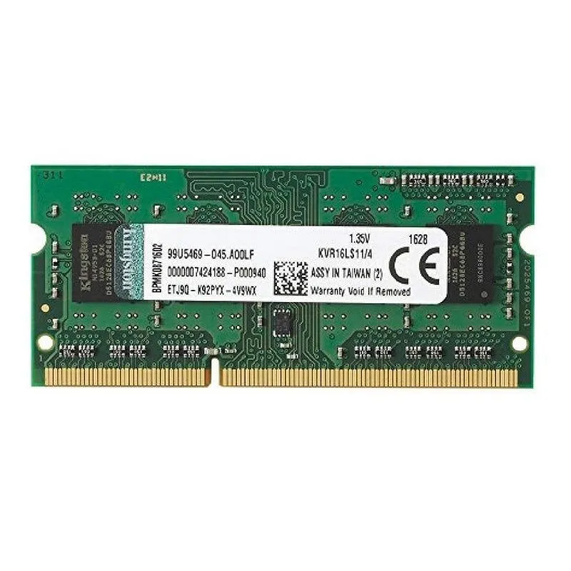 Kingston Technology ValueRAM 4GB DDR3L 1600MHz memoria 1 x 4 GB
