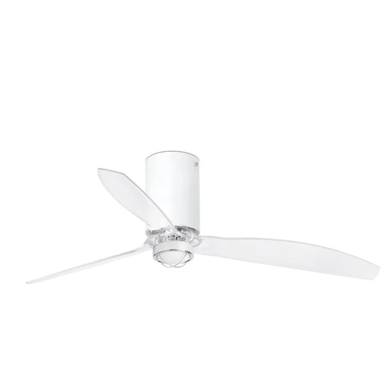 Ventilatore da Soffitto con Luce Faro MINI TUBE 32W 128cm 6 Velocità Funzione Inverno Telecomando