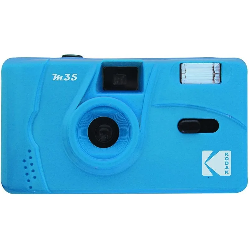 Fotocamera analogica Kodak M35 blu