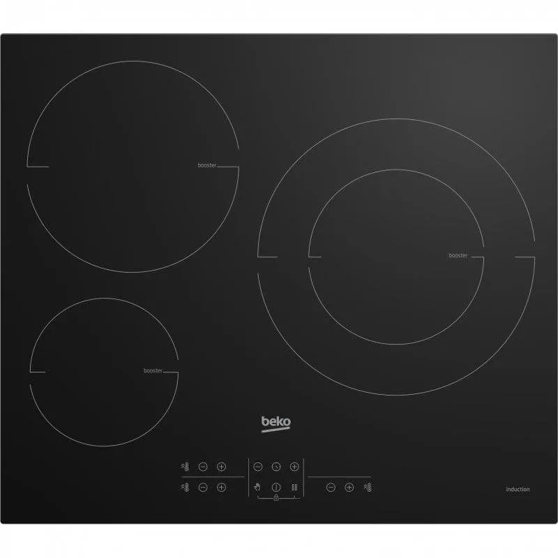 Piastra a induzione Beko HIIS63206M 3 zone 60cm nera