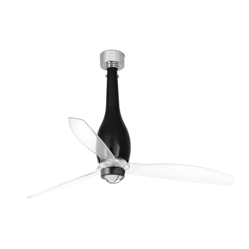 Ventilatore da Soffitto con Luce Faro Eterfan 17W 128cm 6 Velocità Motore DC Telecomando Funzione Inverno
