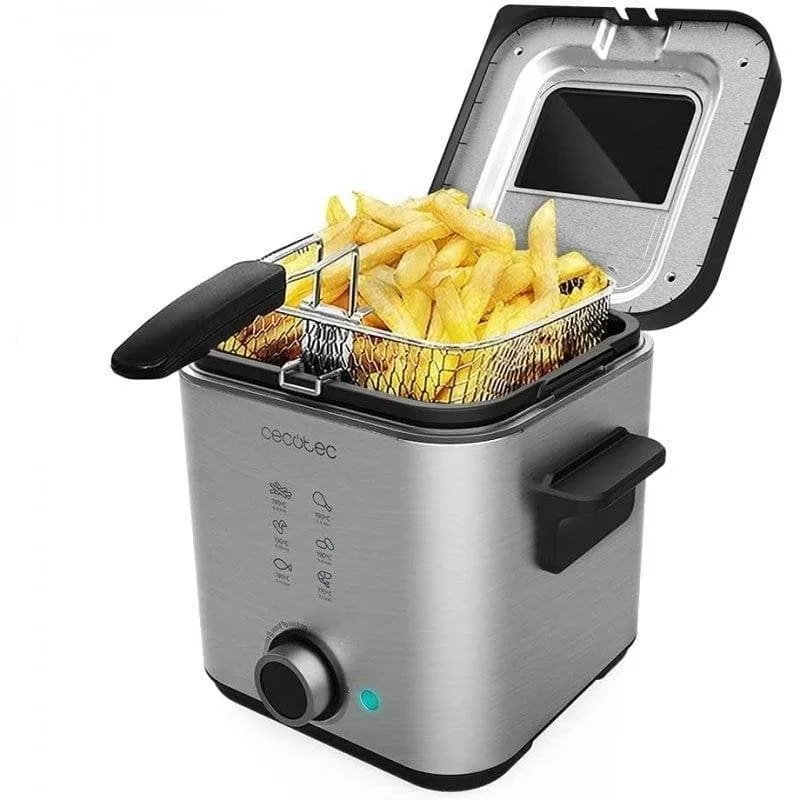 Friggitrice Cecotec CleanFry Advance 1500 Finestra 1,5 L 900 W Inox OilCleaner