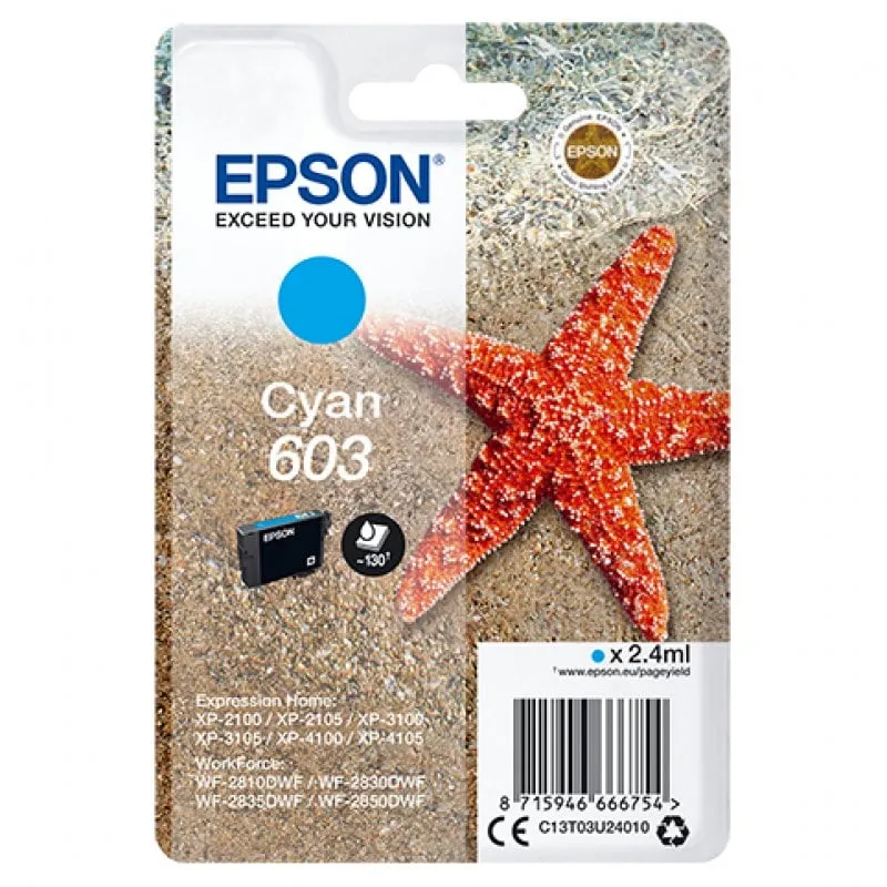 Cartuccia d'inchiostro Originale Epson 603 Ciano
