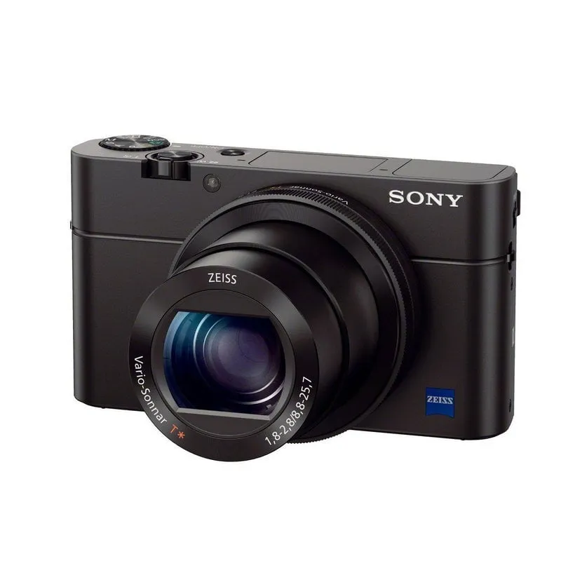 Sony Cyber-shot RX100 III Fotocamera Digitale Compatta, Sensore da 1.0'', Ottica 24-70 mm F1.8-2.8 Zeiss, Schermo LCD Regolabile