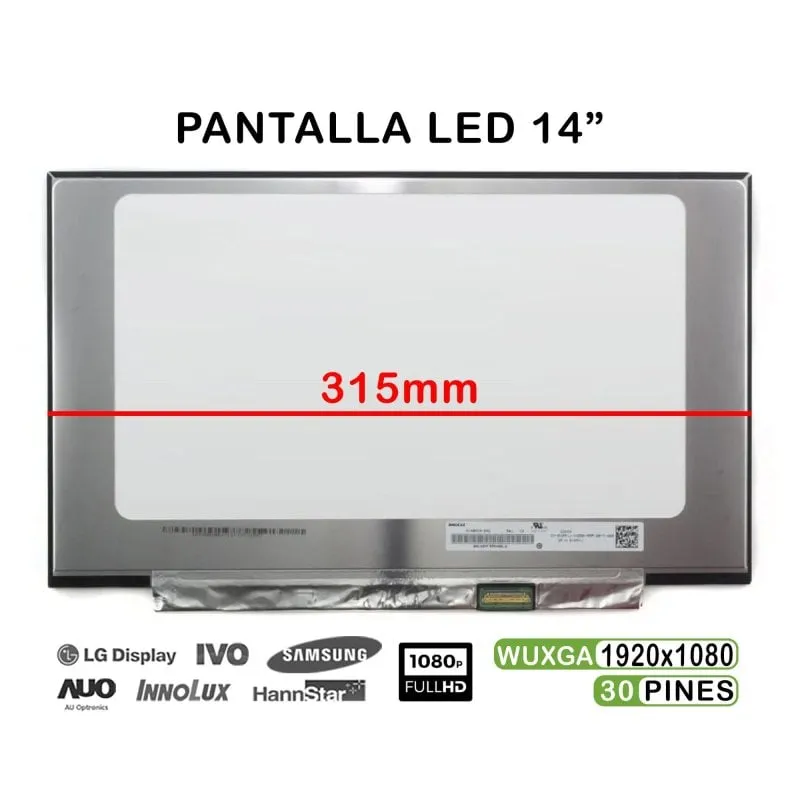 Schermo LED 14" per Portatili Acer Swift 5 SF514-51-777U / Asus ZenBook UX490UA-X574-BL