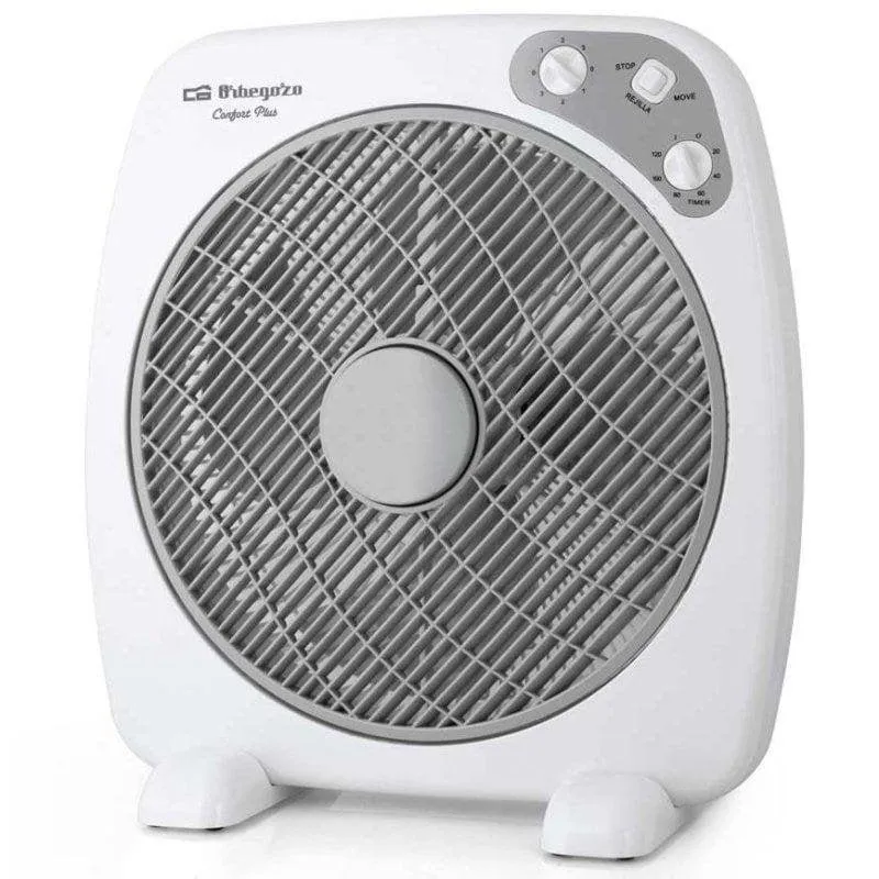 Ventilatore da Pavimento Orbegozo BF 0140 60W 40cm 3 Velocità Ultra Silenzioso Timer Diffusore Rotante