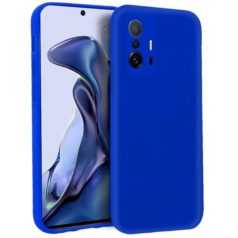 Custodia in silicone blu freddo per Xiaomi 11T/11T Pro