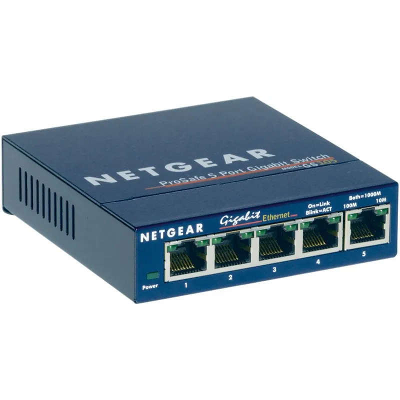 Switch Netgear GS105GE ProSafe 5 porte Gigabit