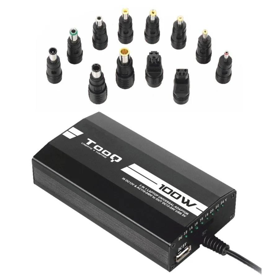 Tooq TQLC-100BS01M Caricatore universale per laptop 100 W