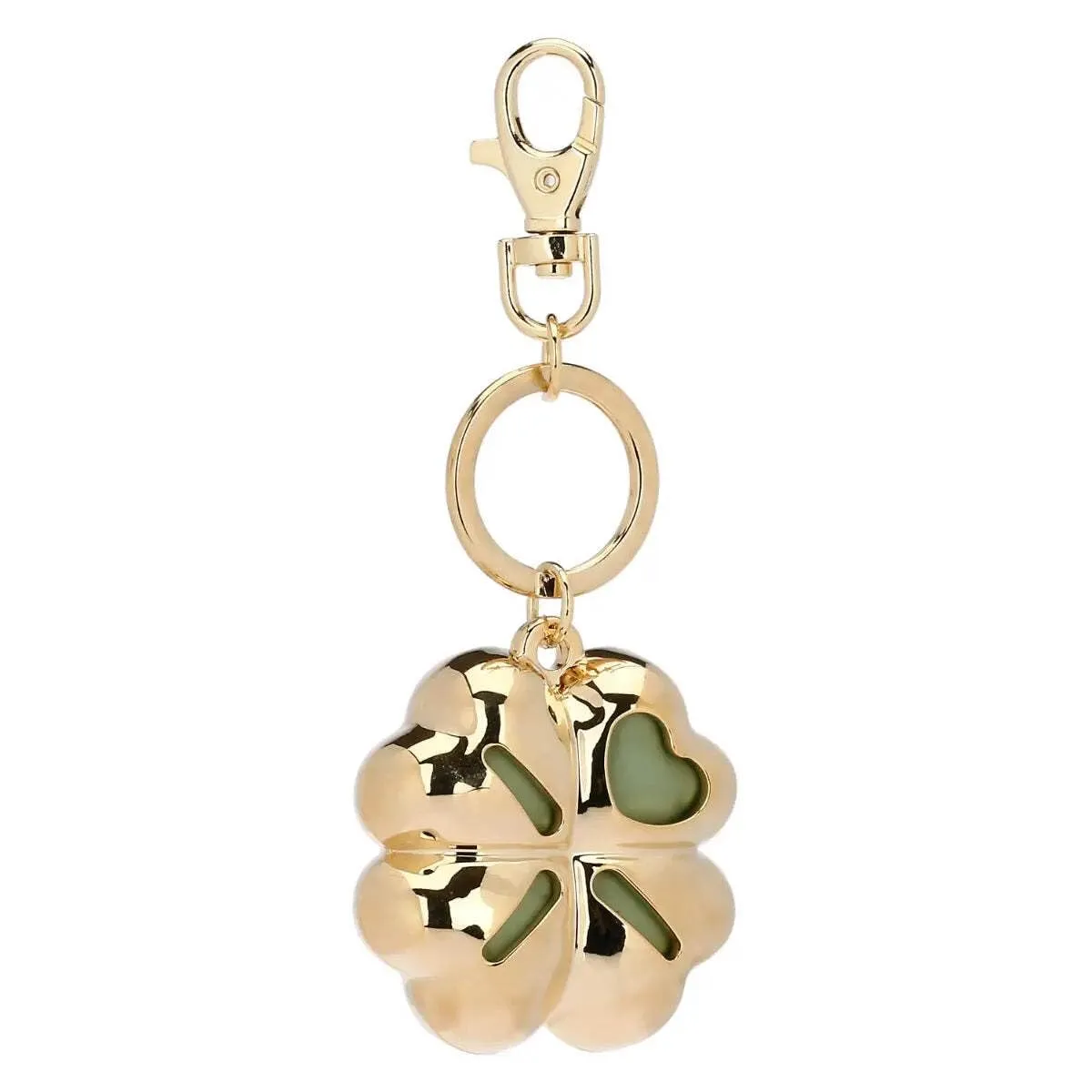 THUN - Portachiavi profumato quadrifoglio - mettalo - Collezione Profumazioni - 12 cm con catena 4 cm icona