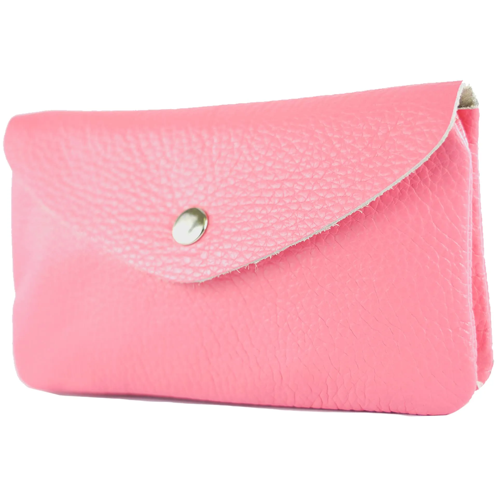 modamoda de - P11 - ital. Portafoglio in pelle da donna medio, Rosa caramella, M, Classico