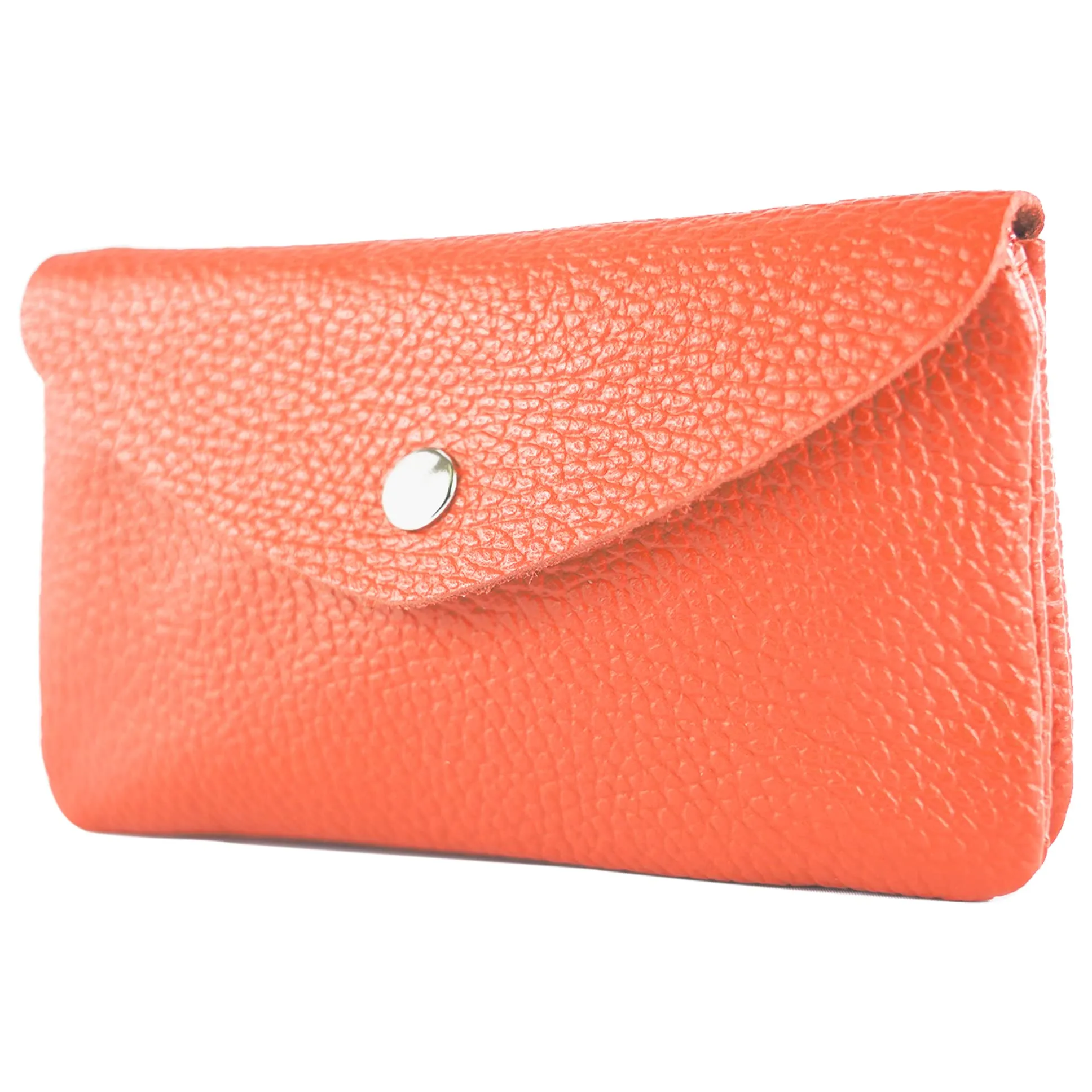 modamoda de - P11 - ital. portafoglio da donna in pelle medio, Salmone , Design elegante