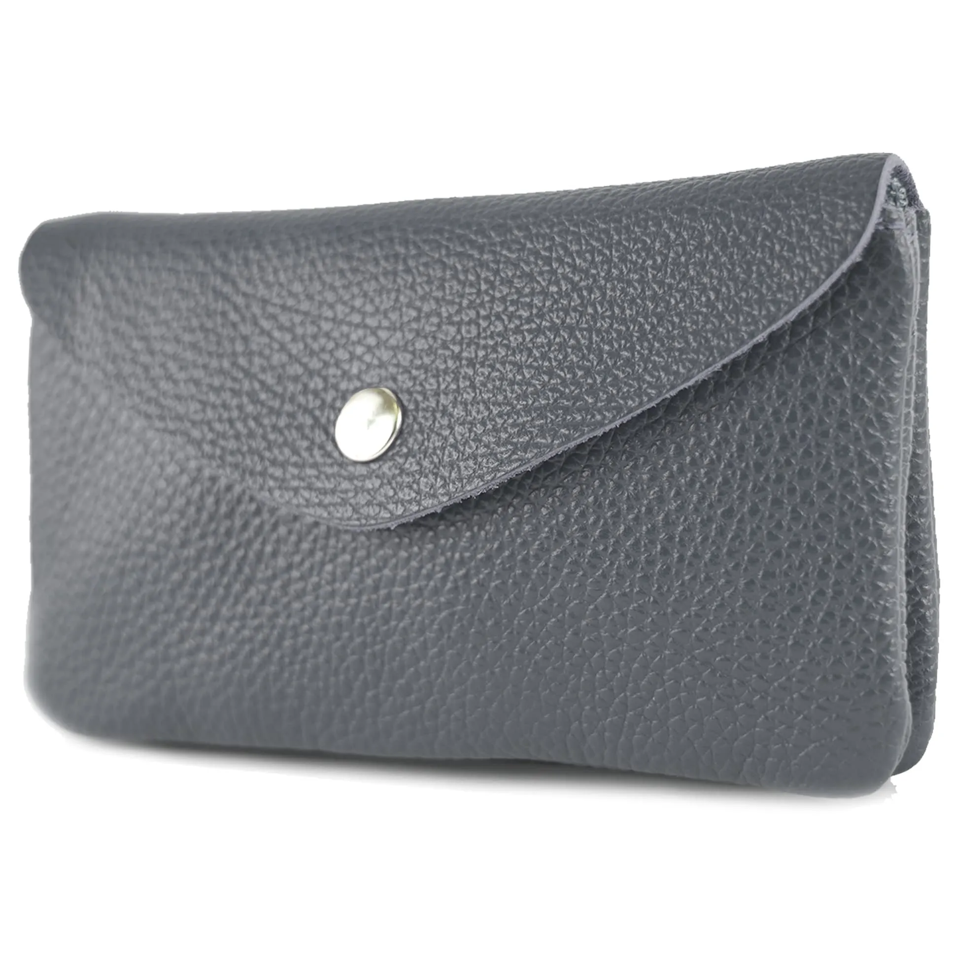 modamoda de P11 Portafoglio da donna in pelle 16x10 cm, fatto a mano in Italia, Blu mezzanotte, m