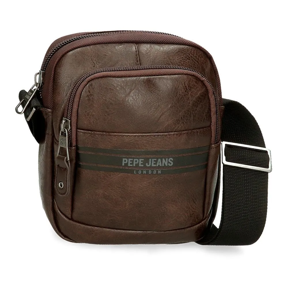 Pepe Jeans Horley - Borsa messenger da uomo, marrone, Taglia unica, Borsa a tracolla piccola
