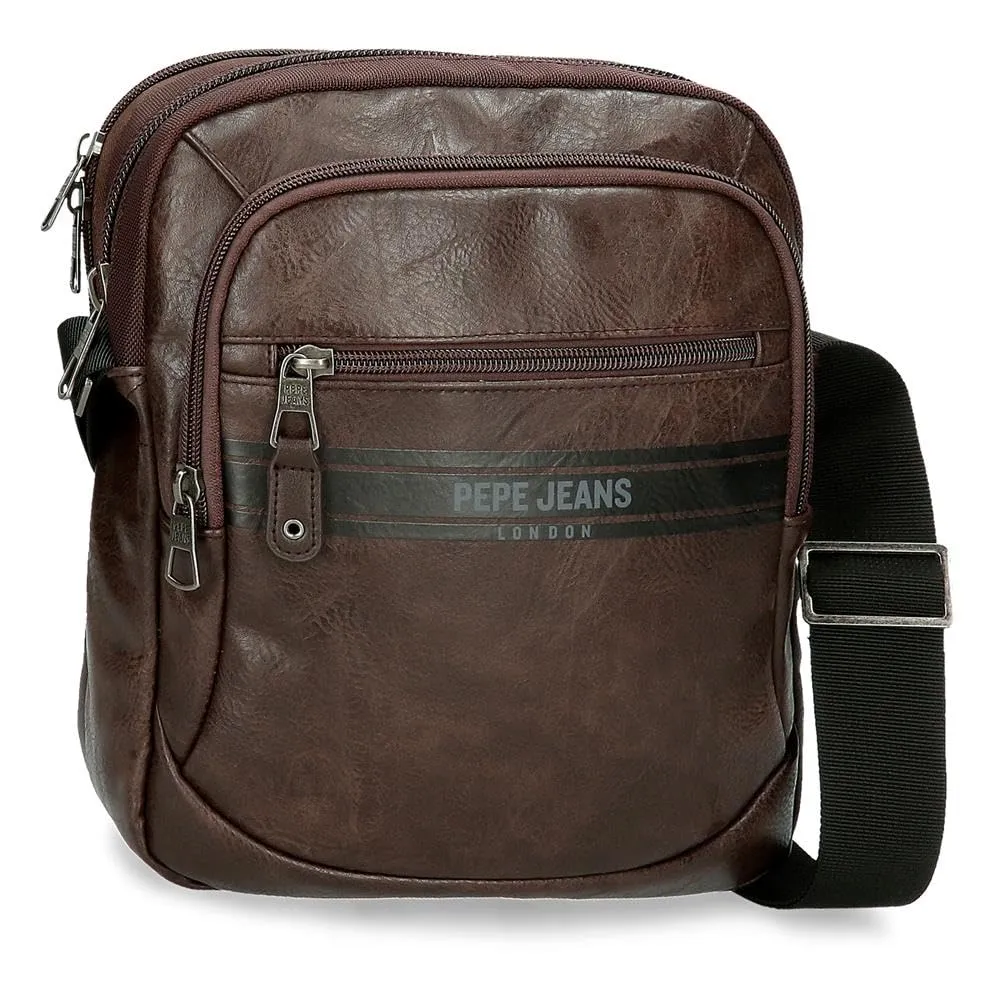 Pepe Jeans Horley - Borsa messenger da uomo, marrone, Taglia unica, Tracolla portatile