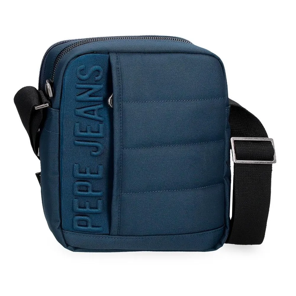 Pepe Jeans Ancor Borsa a tracolla Blu 17 x 22 x 7,5 cm Poliestere by Joumma Bags by Joumma Bags, blu, Tracolla