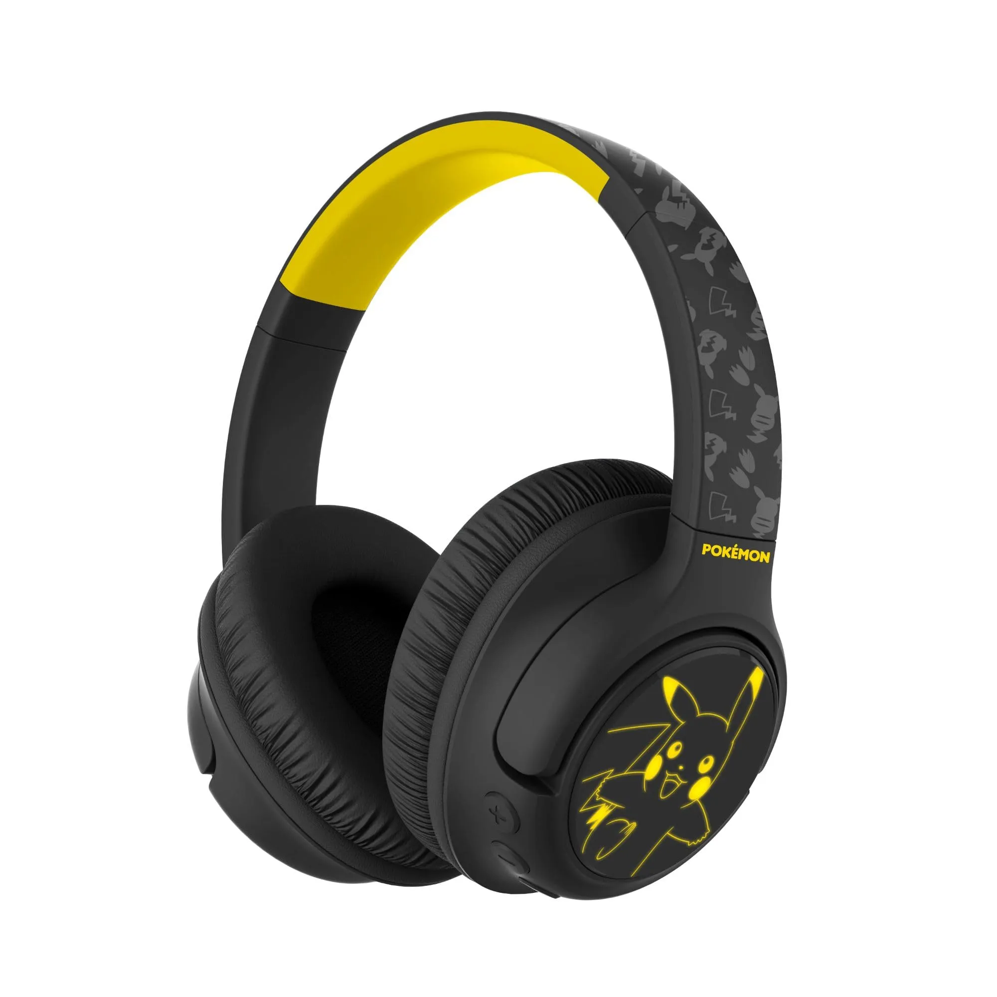 OTL Technologies Cuffie wireless Pokemon Pikachu pieghevoli con luce LED