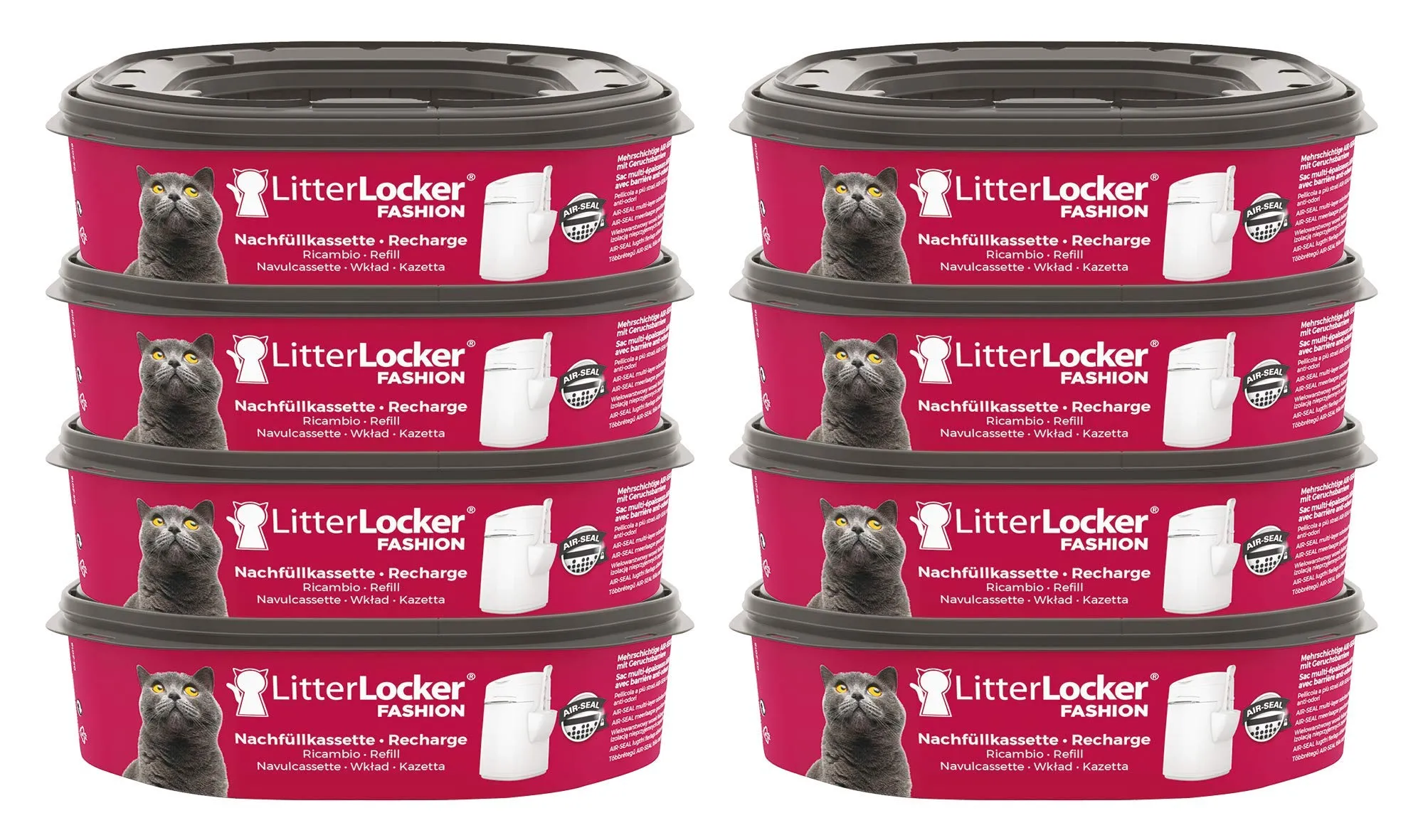Litter Genie LitterLocker - 8 Ricariche Ottagonali per Gatti