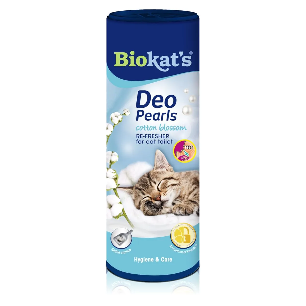 Biokat's Deo Pearls Cotton Blossom - Complemento lettiera con profumo per agglomerati freschi e solidi nella toilette del gatto - 1 tubi (1 x 700 g)