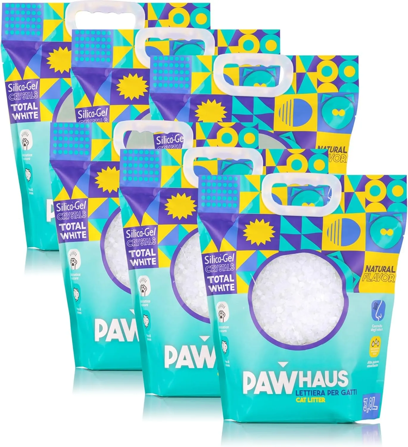 PawHaus 3.8L Lettiera in Cristalli di Silicio per Gatti, 6