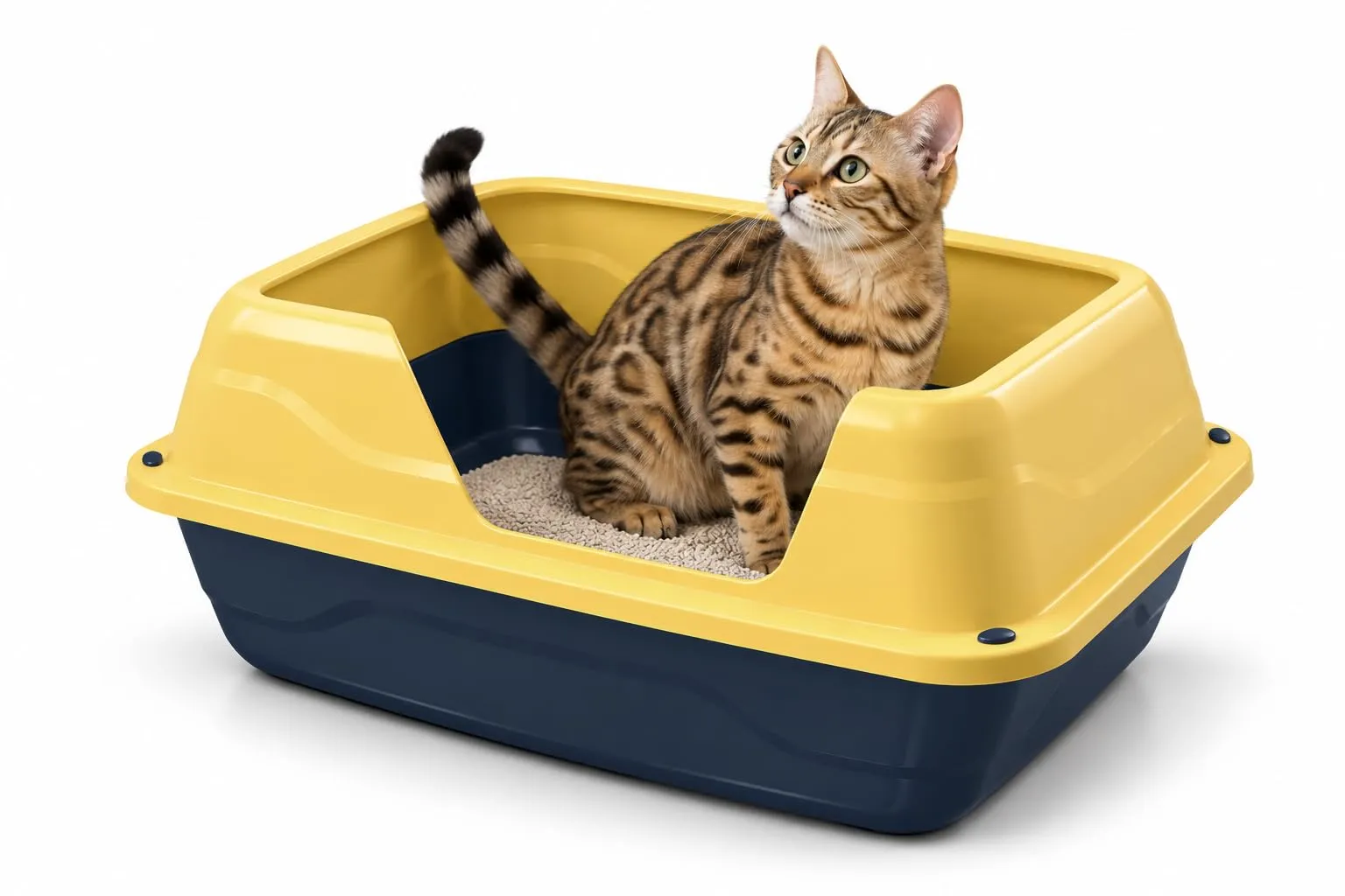 Animal House Lettiera per Gatti Sider con Bordo Alto, Vaschetta M