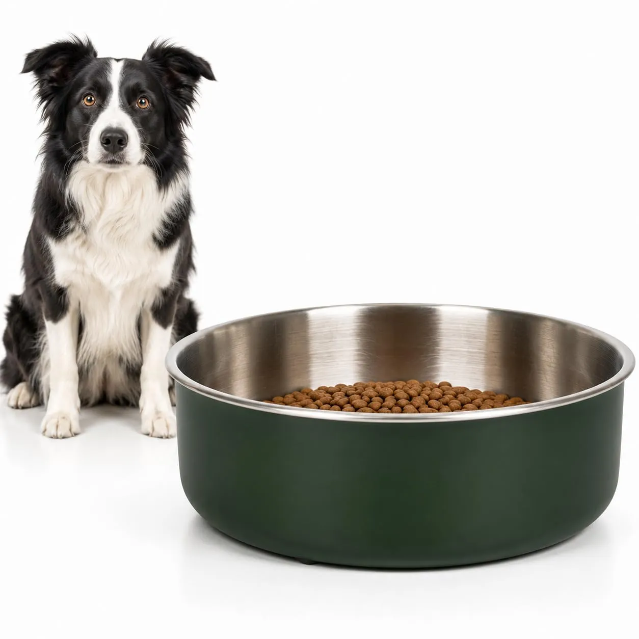 ciotola per cani - ciotola Yumi verde premium - lavabile in lavastoviglie - 870ml