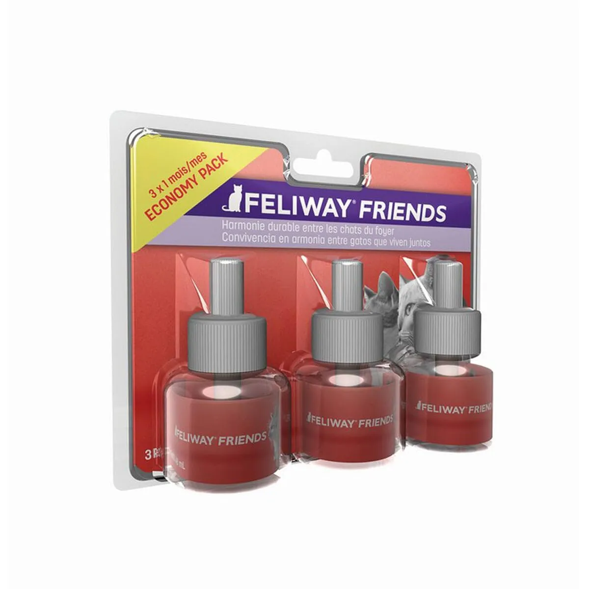 Feliway Friends Ricarica, 48 ml, 3 pezzi