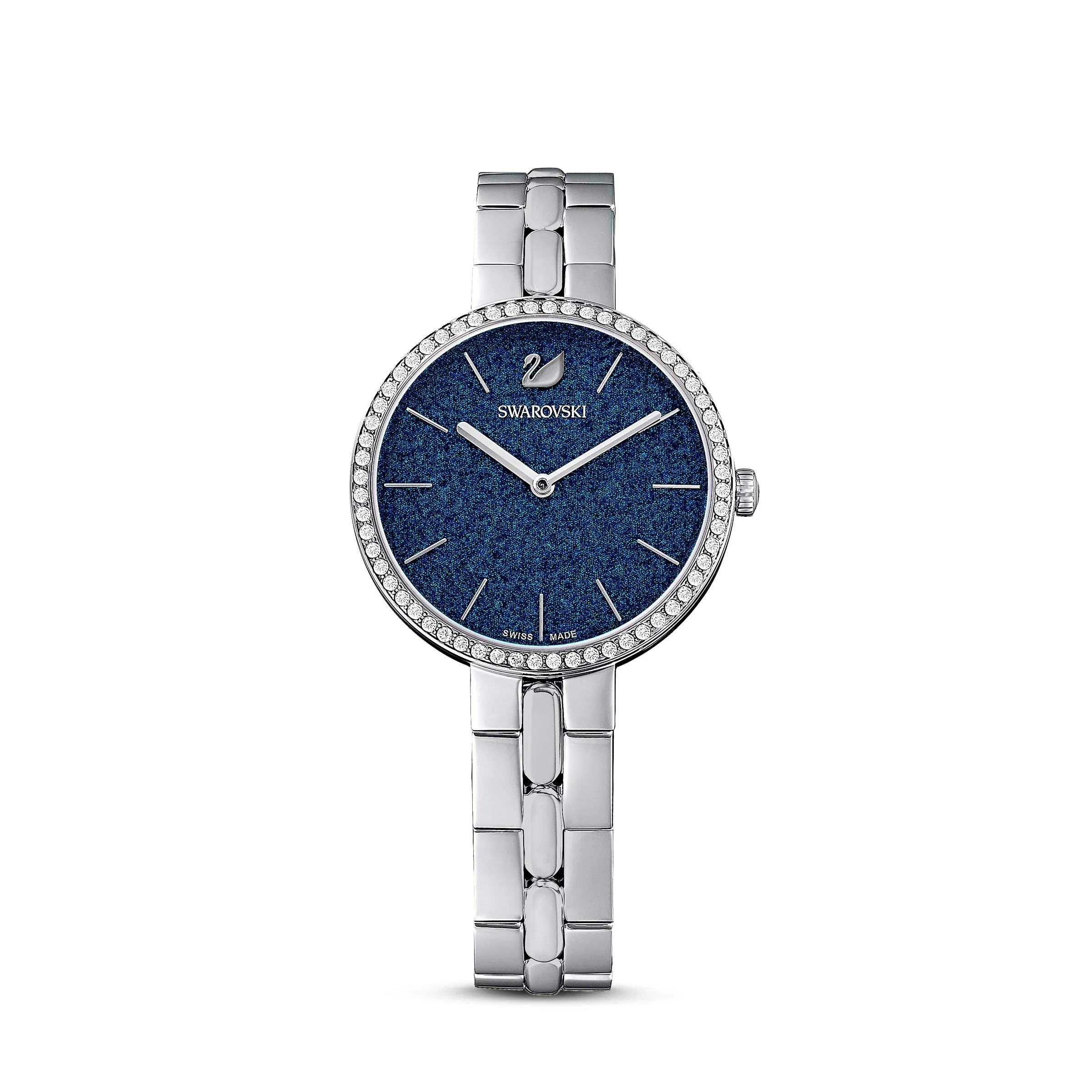 Swarovski Cosmopolitan Orologio, con CristalliSwarovski , Acciaio Inox e Bracciale di Metallo, Meccanismo al quarzo, Blu