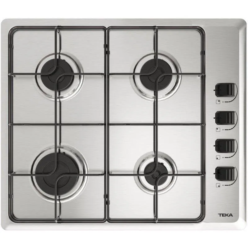 Piano cottura Teka HLX 640 KL 4 fuochi gas naturale 58cm acciaio inox