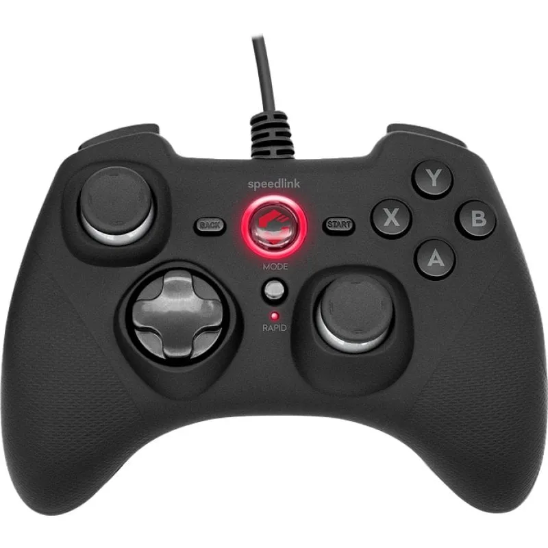 Controller USB Speedlink Rait Gamepad per USB nero per PC/PS3/Switch
