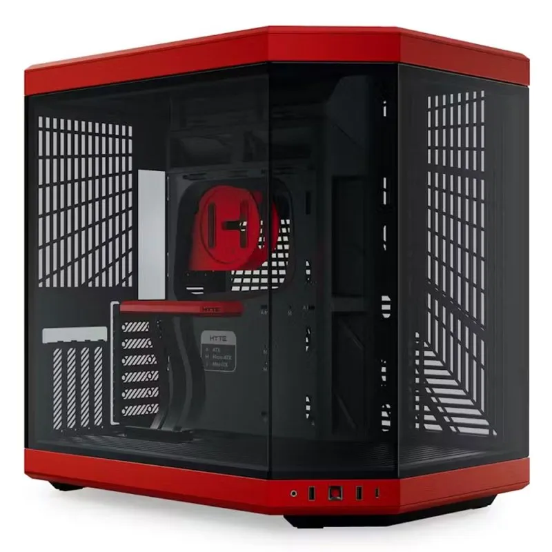 Hyte Y70 Vetro Temperato USB 3.2 Rosso