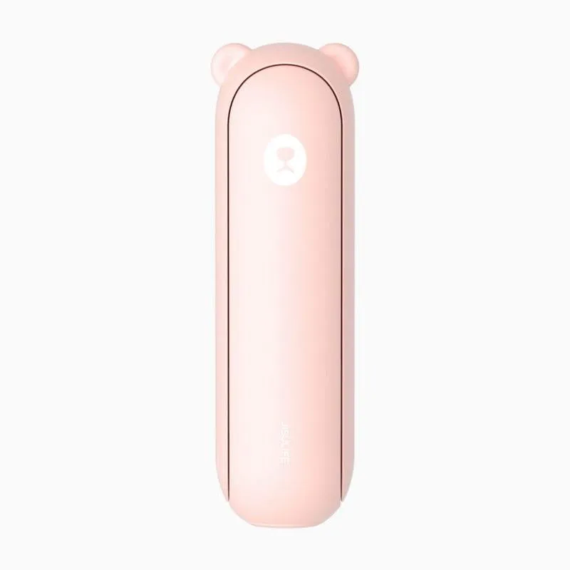 Mini Ventilatore Portatile JISULIFE Life8 Plus Rosa 3 Velocità Batteria 48h Ricaricabile Luce