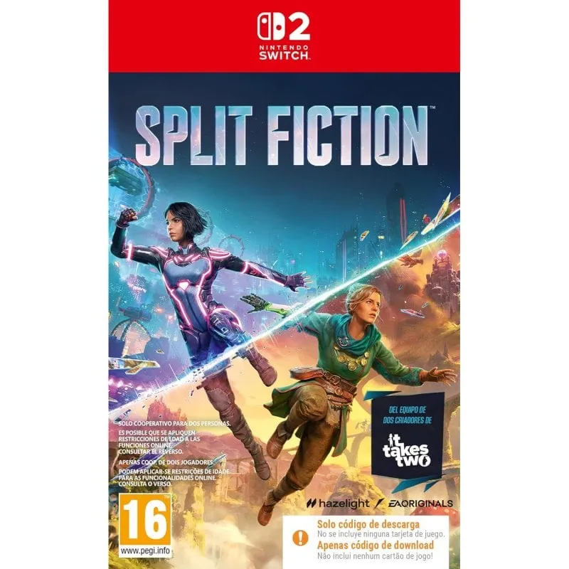 Codice Split Fiction in una scatola per Nintendo Switch 2