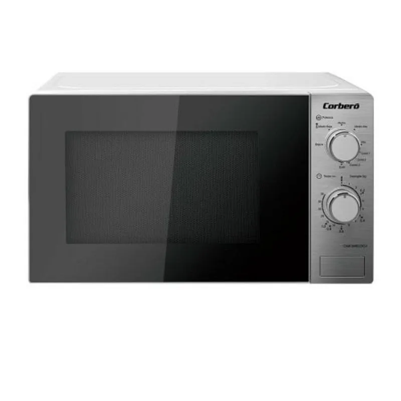Microonde Inox 20L 700W con Grill e Programmazione Tempo di Cottura