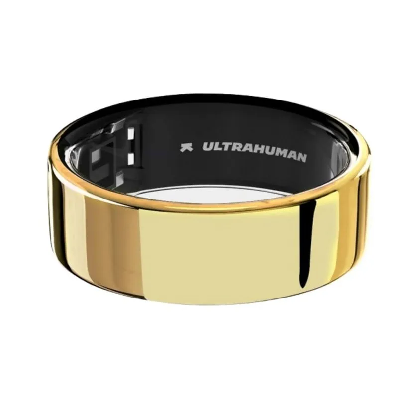 Anello intelligente Ultrahuman Air Bluetooth Oro Autonomia 6 giorni Android iOS Design elegante
