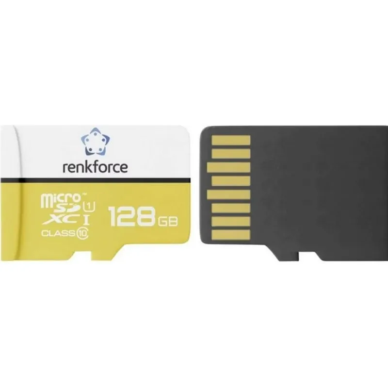 Scheda microSDXC Renkforce RF-7483376 128 GB veloce e resistente