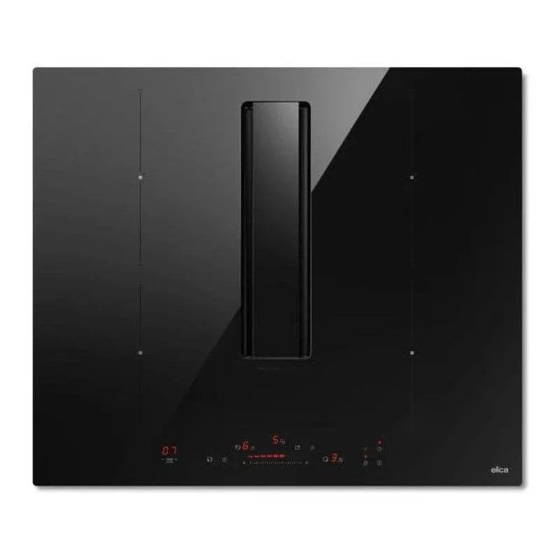 Piano Elica NikolaTesla Alpha B 60 cm Induzione 4 Zone Aspirazione Downdraft