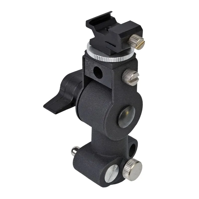 Staffa per flash Bresser B-30 tipo D con testa inclinabile