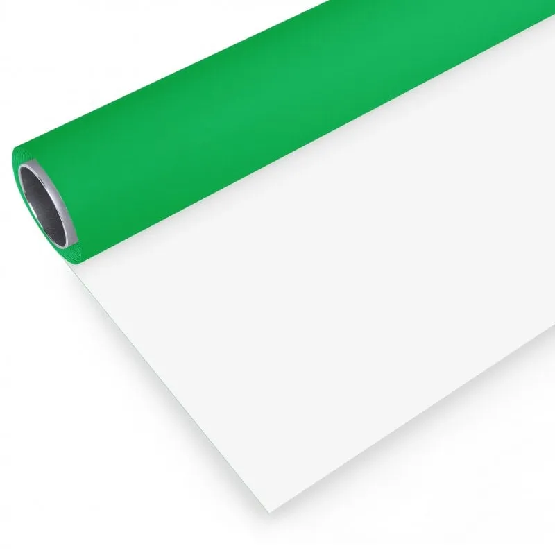 Fondo Studio Bresser Vinile 2x6m Verde Bianco Tubo Alluminio