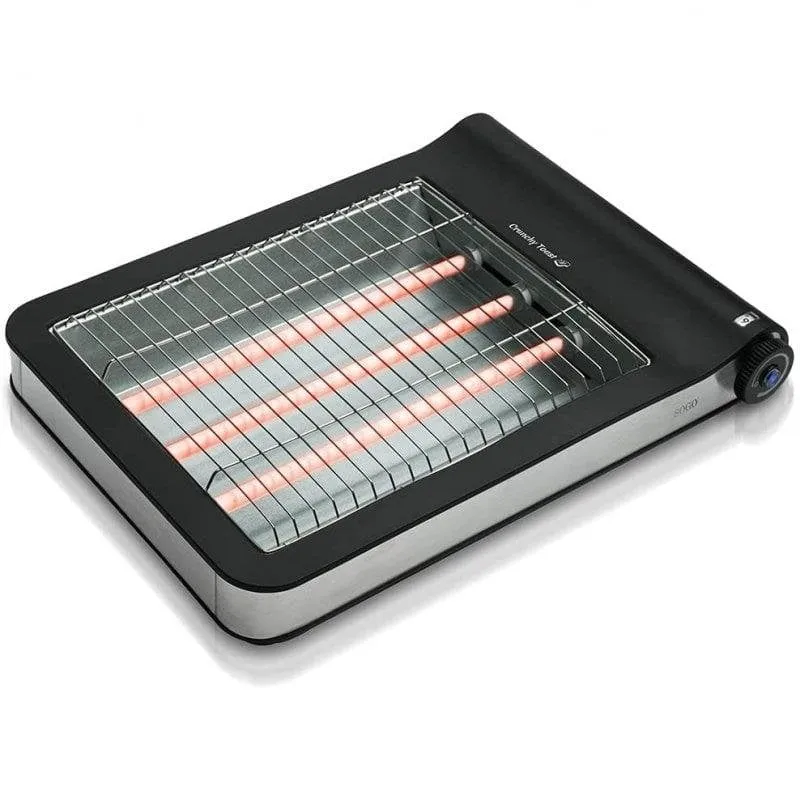 Tostapane piatto Sogo TOS-SS-5313 4 fette 950W 6 livelli Nero