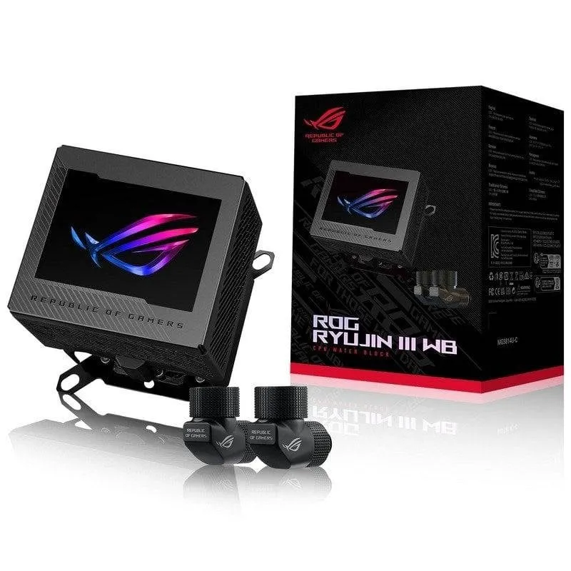 Raffreddamento Liquido ASUS ROG Ryujin III WB LCD 3,5" 1 Ventola Integrata