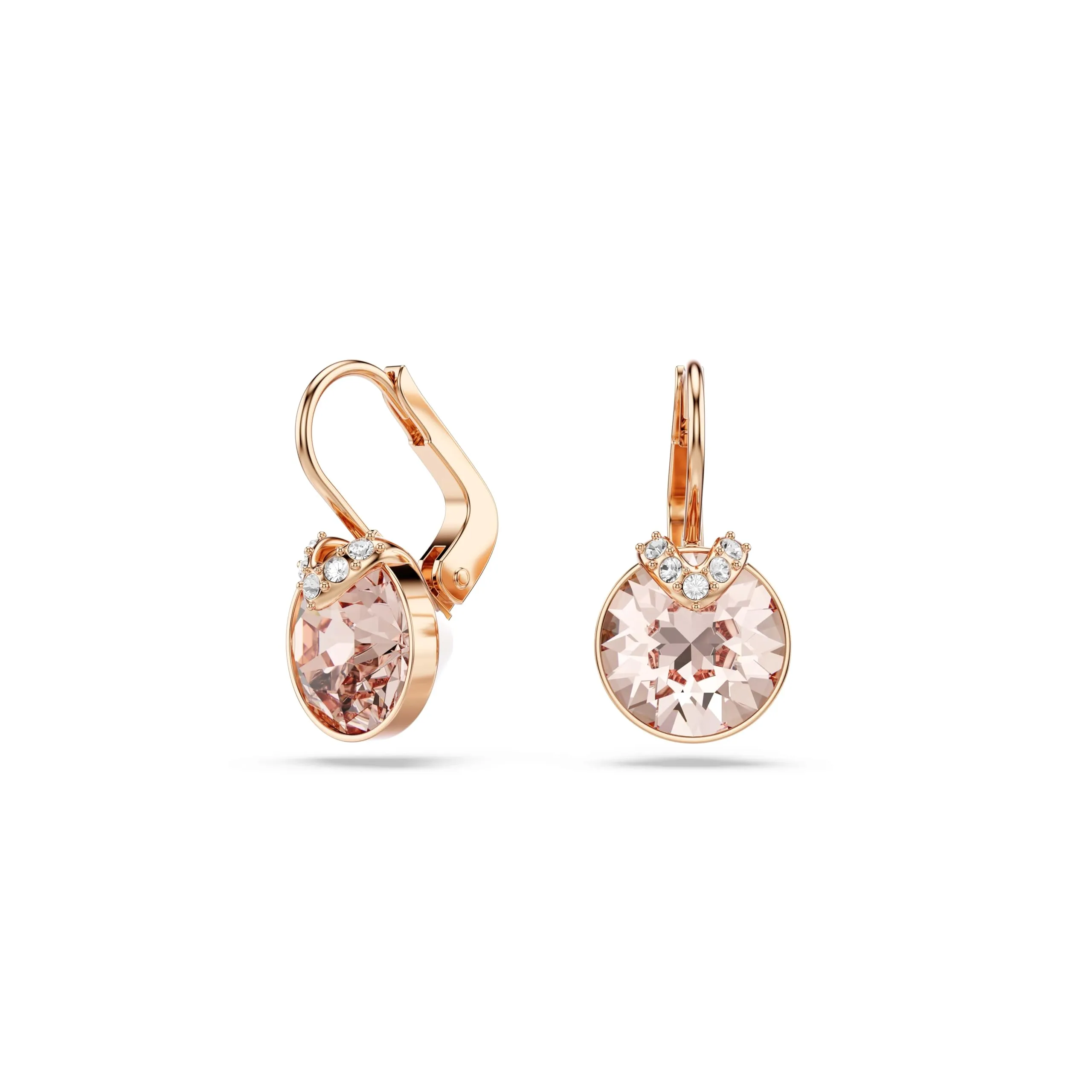 Swarovski Orecchini pendenti Bella V, Taglio Round, Tono dorato, Placcato color oro rosa